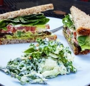 TLT Sandwich with Avocado at Karma Road Organic Cafe in New Paltz