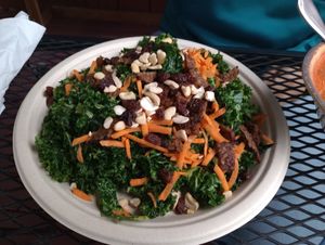 Kale salad at Karma Road Organic Cafe in New Paltz