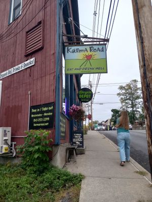  at Karma Road Organic Cafe in New Paltz