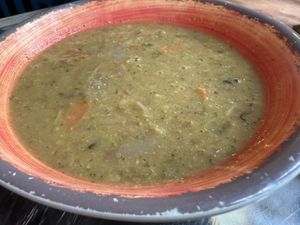 best soup of my life  at Karma Road Organic Cafe in New Paltz