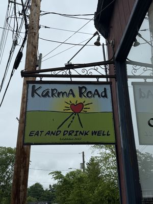 💓  at Karma Road Organic Cafe in New Paltz