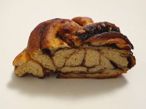 Inside the chocolate bun! at Orchard Lane Coffee House in Folkestone