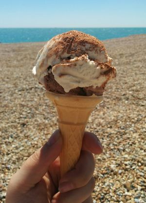 Vegan ice cream at Orchard Lane Coffee House in Folkestone