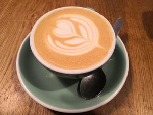 Oat Flat white at Orchard Lane Coffee House in Folkestone