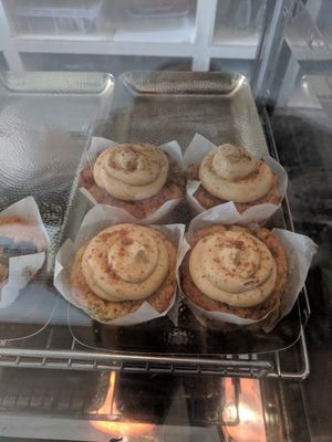 Biscoff muffin at Orchard Lane Coffee House in Folkestone