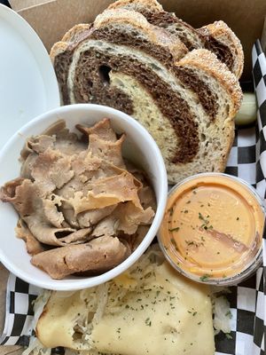 De-constructed Reuben  at Georgetown Liquor Company in Seattle