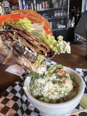 Proper burger there mate   at Georgetown Liquor Company in Seattle