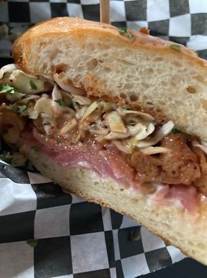 Pulled pork BBQ  at Georgetown Liquor Company in Seattle