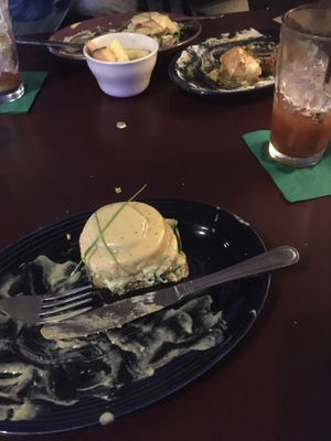 Egg benedict (obvi vegan) + bloody marys  at Georgetown Liquor Company in Seattle