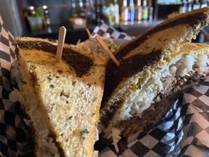 The legendary reuben!  at Georgetown Liquor Company in Seattle