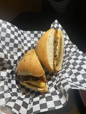 Breakfast Sammy #Veganuary at Georgetown Liquor Company in Seattle