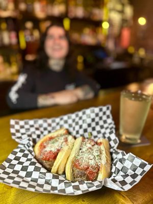 meatball sub at Georgetown Liquor Company in Seattle