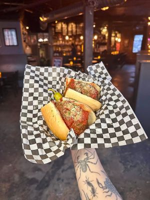 meatball sub at Georgetown Liquor Company in Seattle