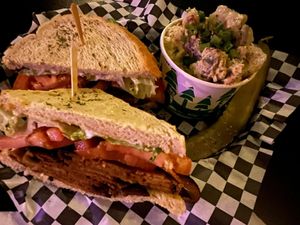 BLT on sourdough at Georgetown Liquor Company in Seattle