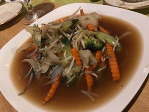 Many vegan options. Menu items can be specially prepared without oil or salt upon request.  at Mint Asian Cuisine in Punta Gorda