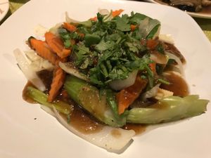 Delicious, vegan food and oil free! at Mint Asian Cuisine in Punta Gorda