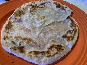 Indian Paratha bread (vegan) at Mint Asian Cuisine in Punta Gorda