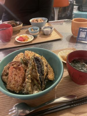 Veggie Tendon  #Veganuary at Bombay Bazar in Tokyo