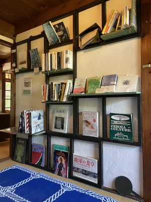 Inside  at Cafe 101 in Teshima