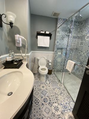 Loved the tiled bathroom   at Away Chiang Mai Thapae Resort in Chiang Mai