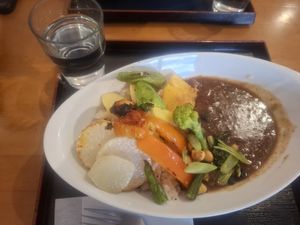 Vegan curry at Tomy Muesli in Takayama