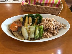 Veggie Dry Curry at Tomy Muesli in Takayama