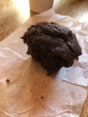 chocolate hazelnut muffin  at Pie in the Sky in Woods Hole
