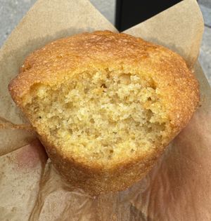 Inside of the cornbread muffin.  at Pie in the Sky in Woods Hole