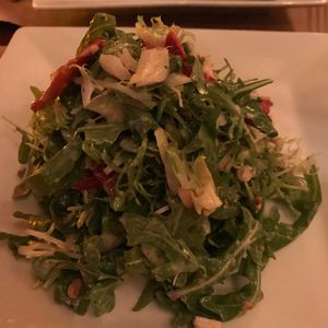Arugula salad at Rockfish in Edgartown