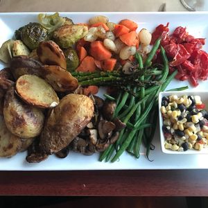 Vegan plate another time at Rockfish in Edgartown