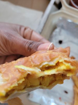 Curry Chickpea Empanada at Vegan International Co in Tampa