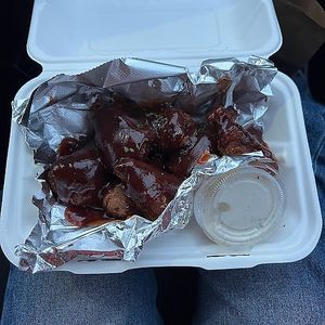 7 pc bbq drumsticks at Vegan International Co in Tampa