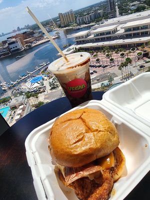 Bacon chix sandwich at Vegan International Co in Tampa