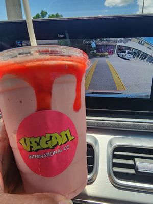 Strawberry Milkshake at Vegan International Co in Tampa