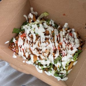 gyro fries at Vegan International Co in Tampa