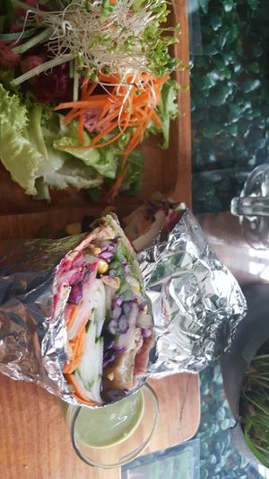 Vegan Wrap at Green Smoothie in Baguio City