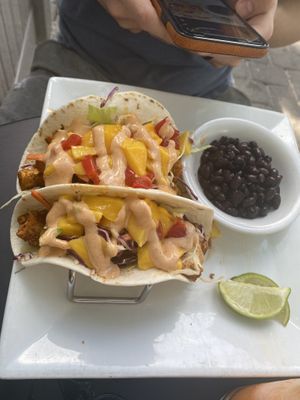Tofu tacos  at Wild Rabbit Bistro in Ormond Beach