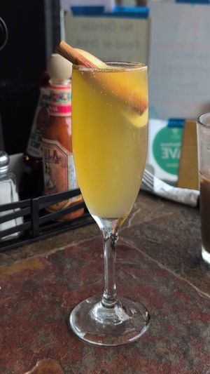 Apple cinnamon mimosa at Wild Rabbit Bistro in Ormond Beach