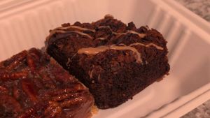 Peanut butter chocolate brownie at Wild Rabbit Bistro in Ormond Beach