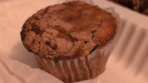 Carrot zucchini muffin at Wild Rabbit Bistro in Ormond Beach