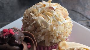 Coconut cupcake at Wild Rabbit Bistro in Ormond Beach