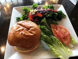 The impossible burger is impossibly delicious.  at Wild Rabbit Bistro in Ormond Beach