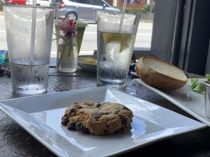 Vegan cookie at Wild Rabbit Bistro in Ormond Beach
