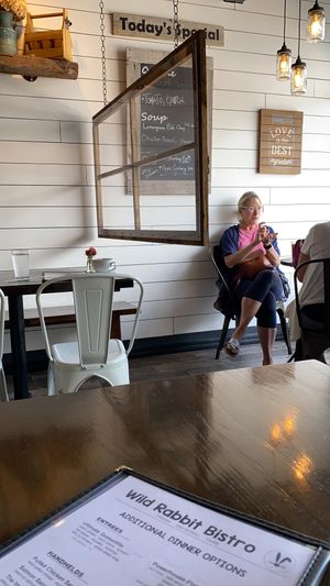Menu and new dividers  at Wild Rabbit Bistro in Ormond Beach
