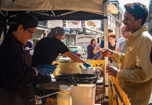 Lunchtime, the best part of the day! at The Tempeh Man - Food Stall in London