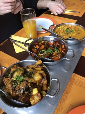 Vegan taste platter  at La Bamboo in Stuttgart
