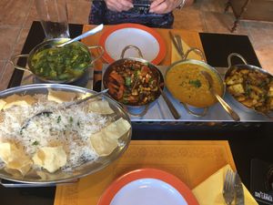 Plate for two vegan main dishes at La Bamboo in Stuttgart