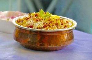 Veg biryani at Vanakkam India in Siem Reap