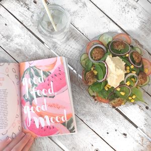 Falafel and hummus salad at Mr & Mrs C's in Wakefield