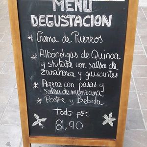 Menu degustacion  at Amaranta Biobar in Valencia